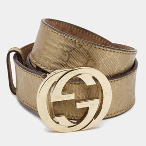 Authentic Gucci Gold Monogram Belt